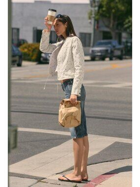 ZARA POLKA DOT FITTED JACKET